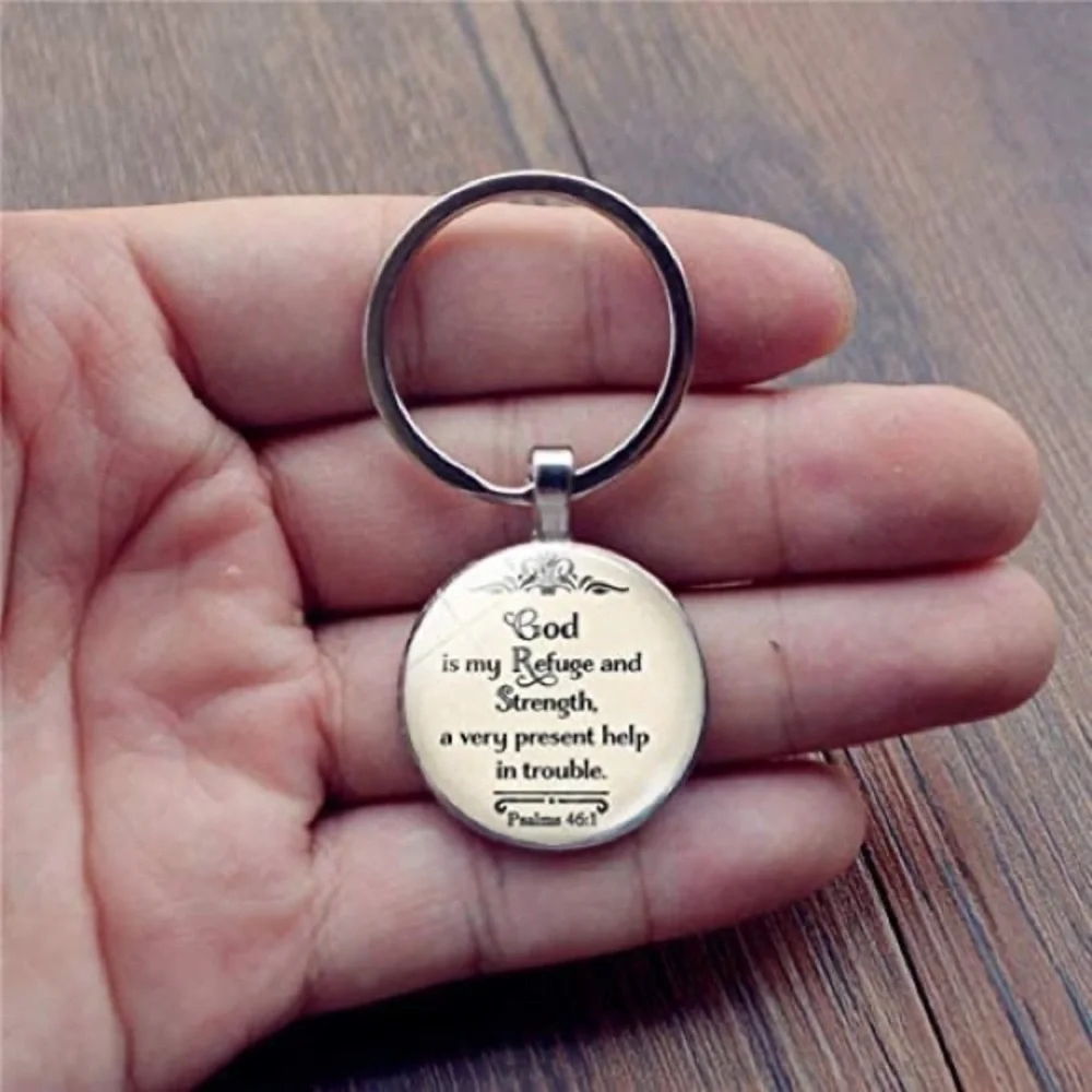 Silver Spiritual Keychain